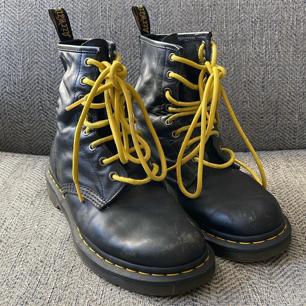 Dr. Martens The Original Bouncing Soles leather lace up boots Size: 9 ladies